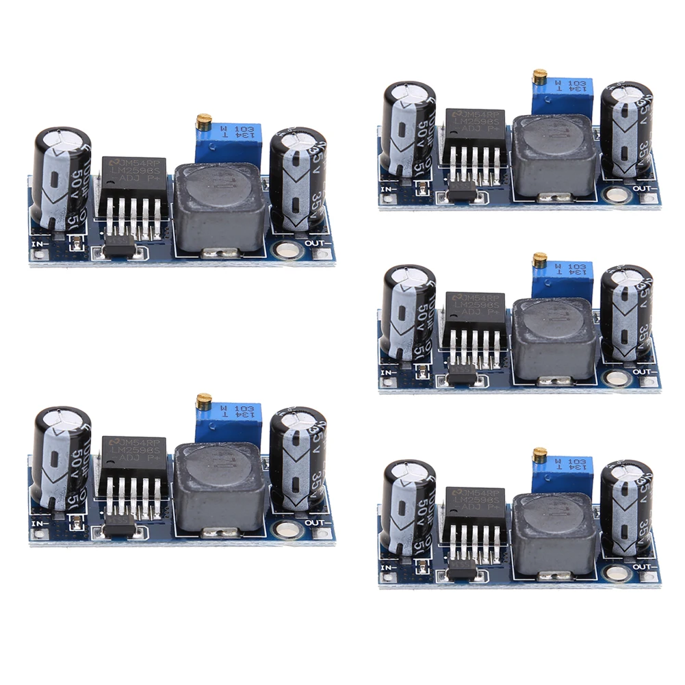 5Pcs/set LM2596S-ADJ DC-DC Buck Regulator Power Module 3A Adjustable 5V/12V/24V High Quality
5Pcs/set LM2596S-ADJ DC-DC Buck Regulator Power Module 3A Adjustable 5V/12V/24V High Quality