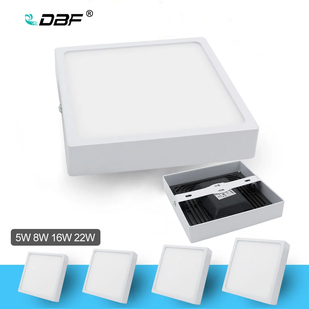 Square LED Panel Light 5W 8W 16W 22W Surface Mounted LED Ceiling Lights down AC85-265V LED Downlight lampada for bathroom light
Square LED Panel Light 5W 8W 16W 22W Surface Mounted LED Ceiling Lights down AC85-265V LED Downlight lampada for bathroom light