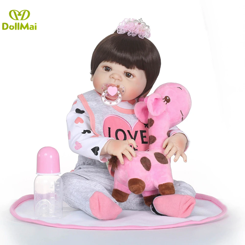 23"57cm Full silicone Reborn babies doll newborn Princess bebe infant educational Toys Handmade modeling dolls gifts collection
23"57cm Full silicone Reborn babies doll newborn Princess bebe infant educational Toys Handmade modeling dolls gifts collection