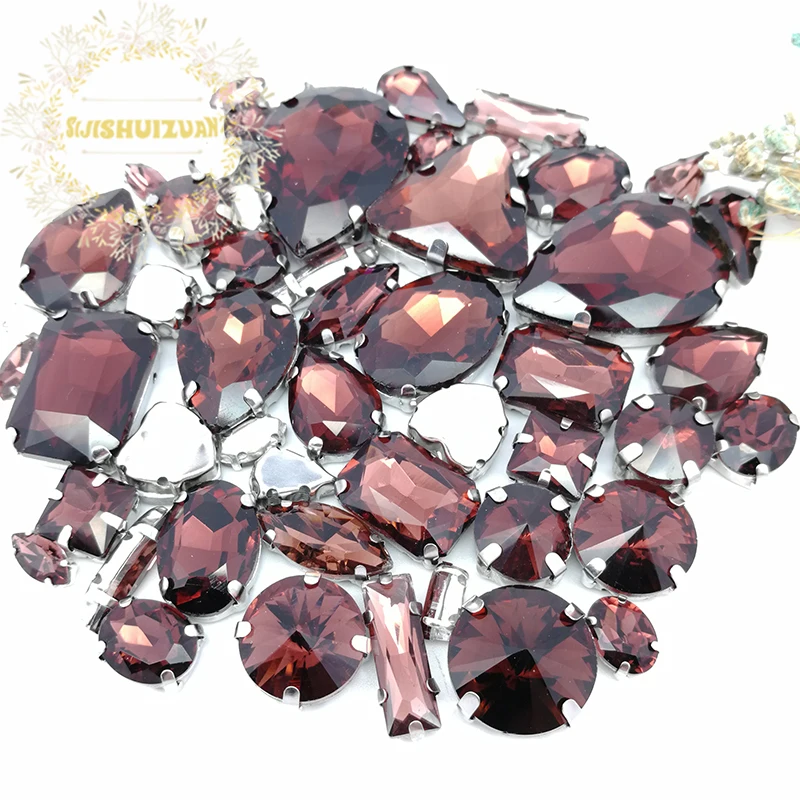 58pcs 10shapes 25sizes Mix Wine red shape and sizes Glass Crystal rhinestones silvery bottom DIY Clothing accessories
58pcs 10shapes 25sizes Mix Wine red shape and sizes Glass Crystal rhinestones silvery bottom DIY Clothing accessories
