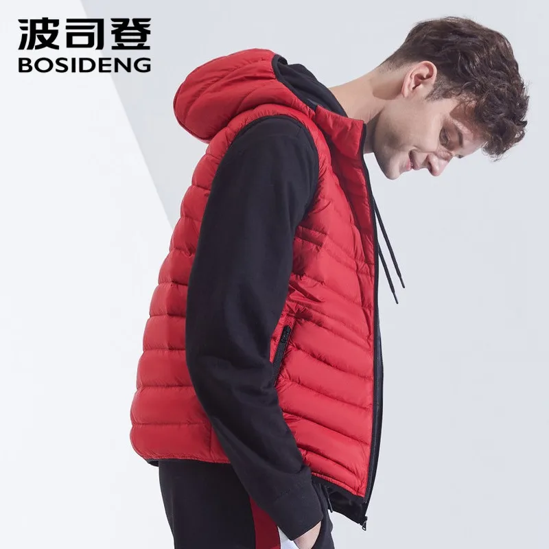 BOSIDENG new down vest for men down waistcoat 90% down jacket sleeveless hooded with hat high quality outwear B80131003
BOSIDENG new down vest for men down waistcoat 90% down jacket sleeveless hooded with hat high quality outwear B80131003