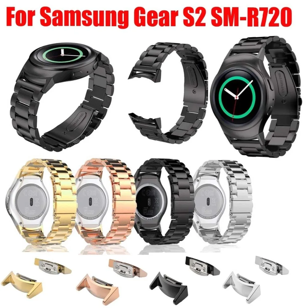 Ремешок для часов из нержавеющей стали с адаптером samsung gear S2 RM-720 Soprt ремешок SM-R720