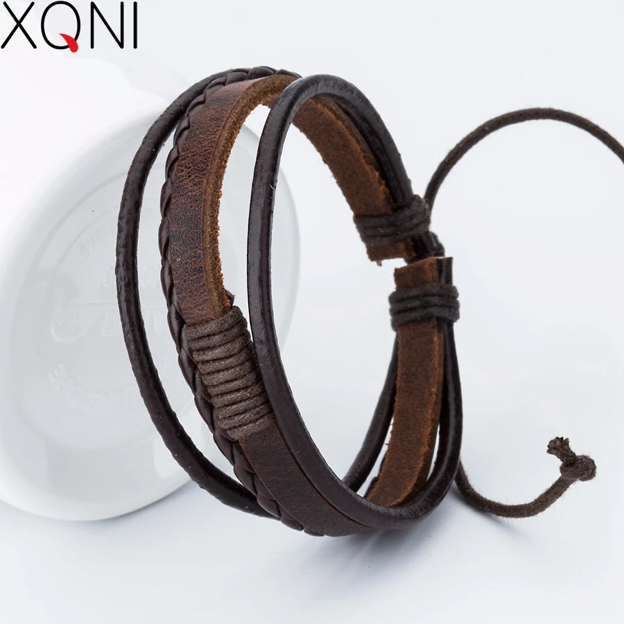New Fashion Charm Leather Men's Bracelets Popular Boys Bangle Courage Bracelet DIY Handmade Cross Bracelets!
New Fashion Charm Leather Men's Bracelets Popular Boys Bangle Courage Bracelet DIY Handmade Cross Bracelets!