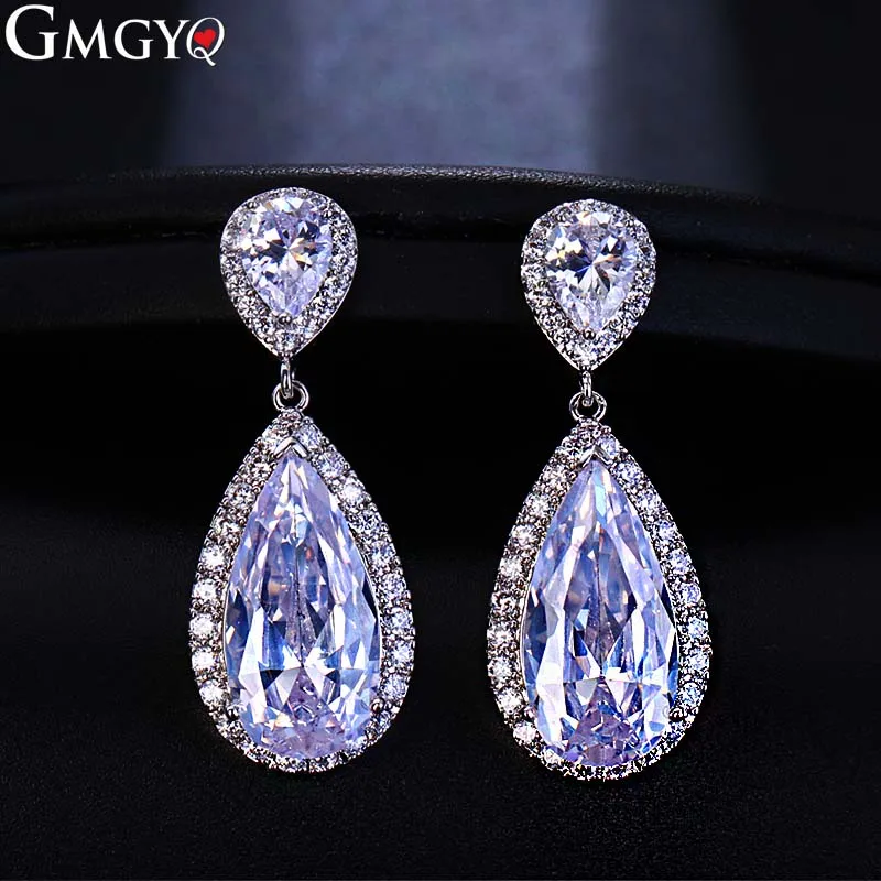 GMGYQ Fashion Classic Wwater Drop Zirconia Earrings Bride's Wedding Jewelry Wholesale Earrings Women's Accessories Gifts
GMGYQ Fashion Classic Wwater Drop Zirconia Earrings Bride's Wedding Jewelry Wholesale Earrings Women's Accessories Gifts