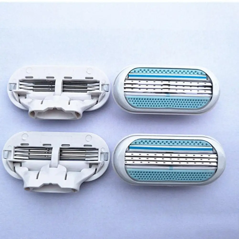 New 4Pcs 3-layer Female Manual Shaving Razor Blades Trimmer Hair Removal Care Tool Skin Care Tools
New 4Pcs 3-layer Female Manual Shaving Razor Blades Trimmer Hair Removal Care Tool Skin Care Tools