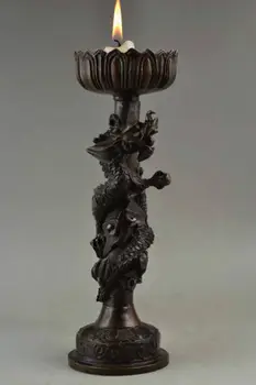 Old Handwork Copper Carving Lifelike Spiral Dragon Rare Usable Big Candlestick 
Old Handwork Copper Carving Lifelike Spiral Dragon Rare Usable Big Candlestick