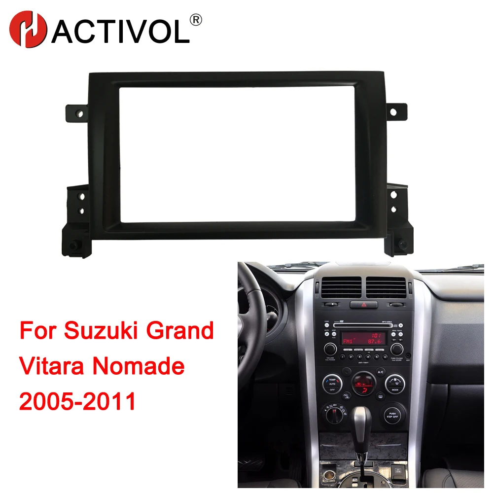 HACTIVOL 2 Din Car Radio face plate Frame for Suzuki Grand Vitara Nomade 2005-2011 Car DVD GPS Player panel dash mount kit
HACTIVOL 2 Din Car Radio face plate Frame for Suzuki Grand Vitara Nomade 2005-2011 Car DVD GPS Player panel dash mount kit