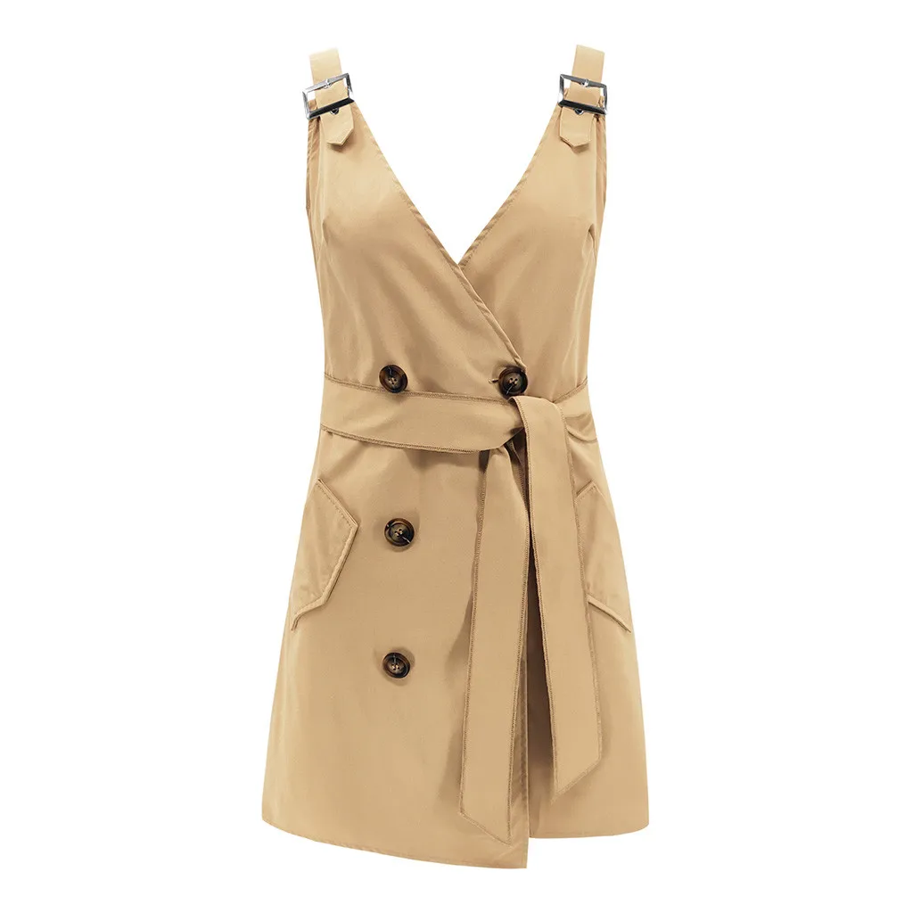 Fashion women dress Women Deep V Wrap Ruched Sleeveless Nightclub Mini Dress With Pocket Casual dress
Fashion women dress Women Deep V Wrap Ruched Sleeveless Nightclub Mini Dress With Pocket Casual dress