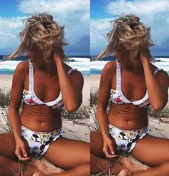 2PCS Women's Bikini Set Sexy Bra Floral Swimsuit Push-up Swimwear Summer Beach floral bikinis set for woman ladies
2PCS Women's Bikini Set Sexy Bra Floral Swimsuit Push-up Swimwear Summer Beach floral bikinis set for woman ladies