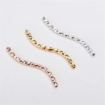 5PCS Gold and silver Plated Alloy Bend Tube Pearl chain bead necklace DIY making Jewelry finding & components parts
5PCS Gold and silver Plated Alloy Bend Tube Pearl chain bead necklace DIY making Jewelry finding & components parts