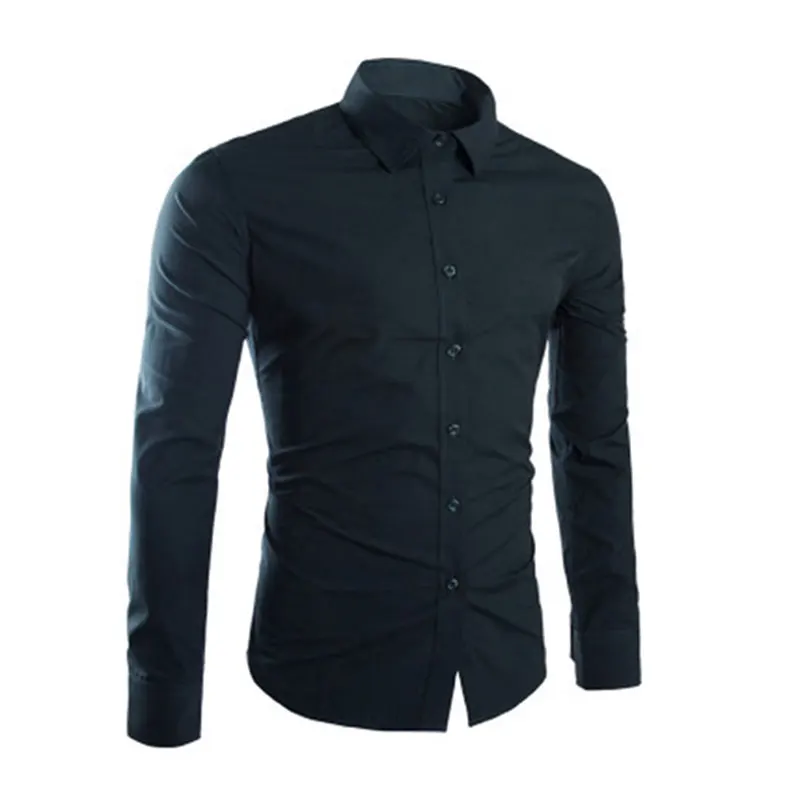 Spring Autumn Men Shirt Long Sleeve Solid Color Easy-care Anti Crease Man Casual Shirts M-3XL FDC99
Spring Autumn Men Shirt Long Sleeve Solid Color Easy-care Anti Crease Man Casual Shirts M-3XL FDC99
