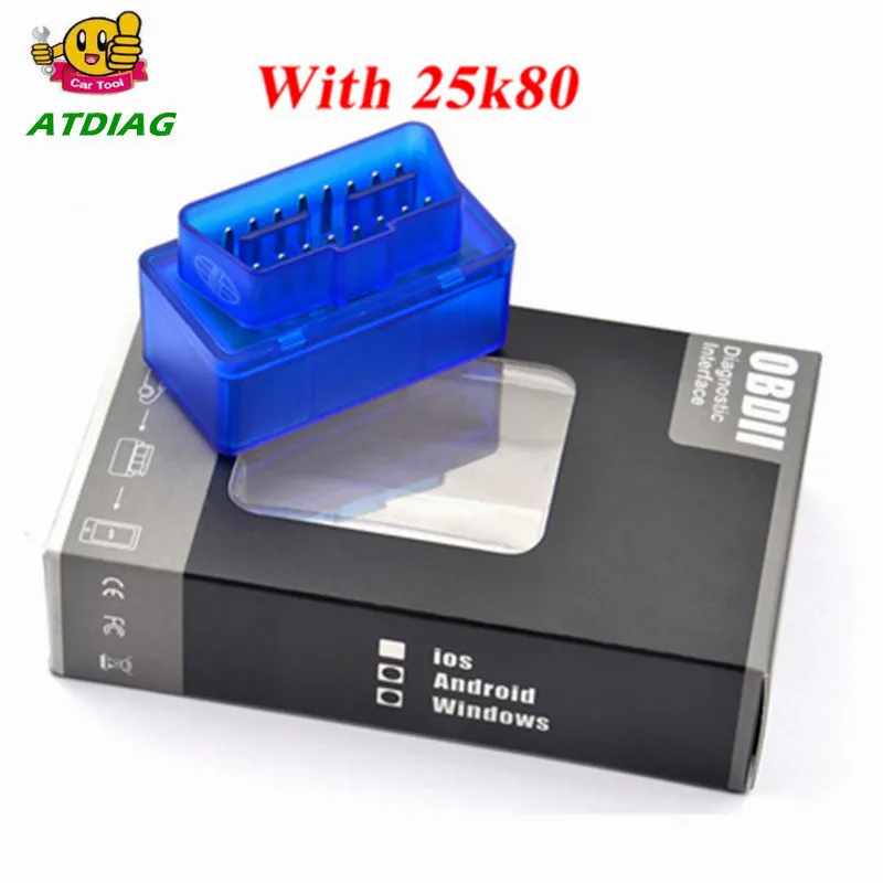 Mini OBD2 Eml327 V1.5 25k80 Bluetooth Adaptor Car Auto Diagnostic Scanner for Android/ PC Automotive Scaner Elm327 Real V1.5
Mini OBD2 Eml327 V1.5 25k80 Bluetooth Adaptor Car Auto Diagnostic Scanner for Android/ PC Automotive Scaner Elm327 Real V1.5