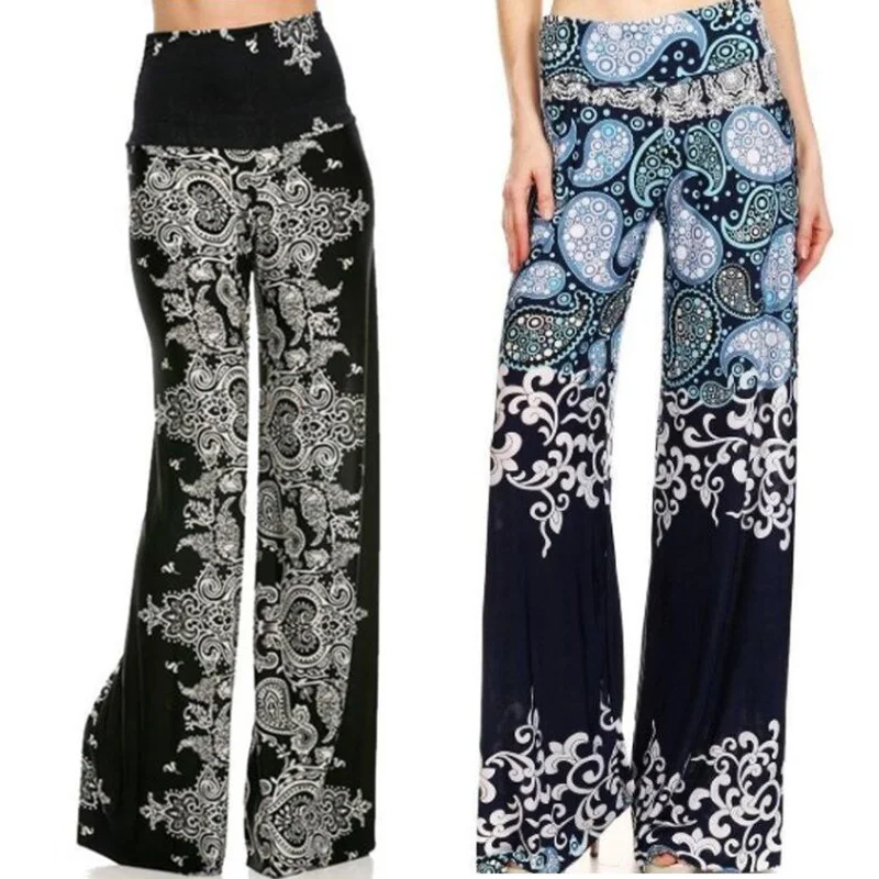 High waist wide leg pants women female dancing folk style printed casual loose flare trousers plus size 5XL
High waist wide leg pants women female dancing folk style printed casual loose flare trousers plus size 5XL
