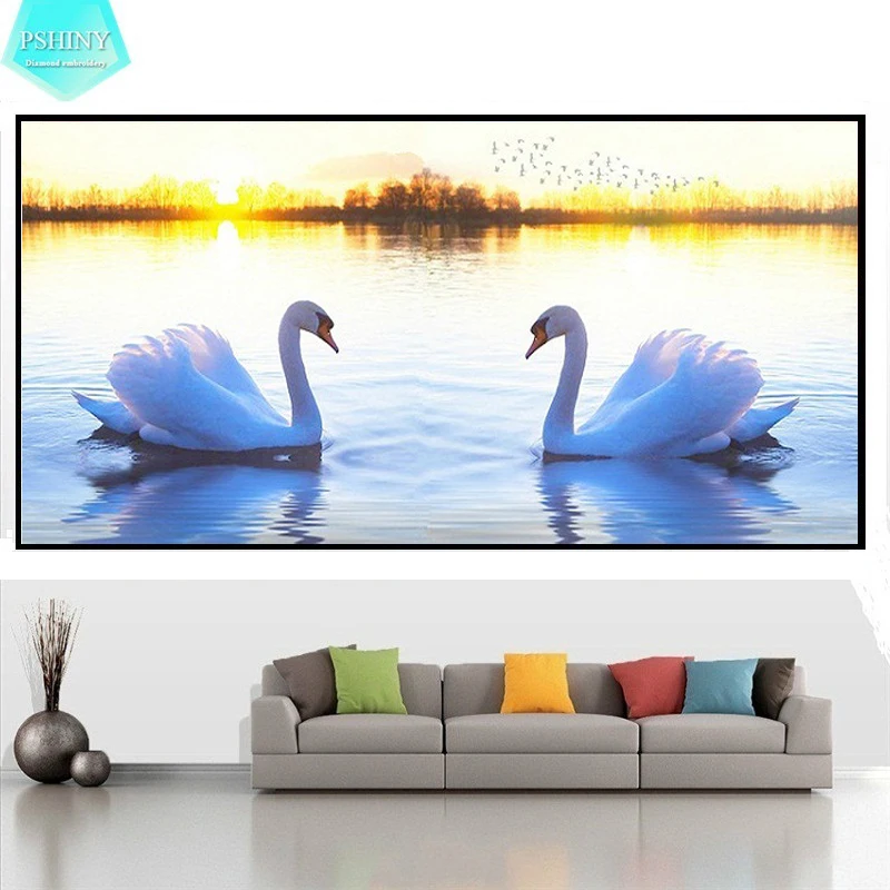 PSHINY 5D DIY Diamond embroidery sale White Swan Lake Full Square Rhinestone landscape Diamond Painting cross stich
PSHINY 5D DIY Diamond embroidery sale White Swan Lake Full Square Rhinestone landscape Diamond Painting cross stich