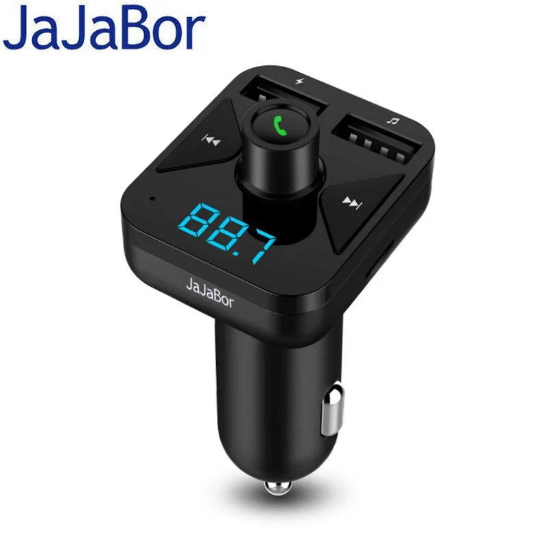 JaJaBor Handsfree Bluetooth Car Kit FM Transmitter FM Modulator Wireless A2DP Car MP3 Player Support TF U Disk Dual USB 5V 3.4A
JaJaBor Handsfree Bluetooth Car Kit FM Transmitter FM Modulator Wireless A2DP Car MP3 Player Support TF U Disk Dual USB 5V 3.4A