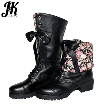 JK Thick Heels Mid Calf Boots Women Lace Up Boot Round Toe Footwear Platform Shoes Print Pu Motorcycle Female Shoes Plus Size 44
JK Thick Heels Mid Calf Boots Women Lace Up Boot Round Toe Footwear Platform Shoes Print Pu Motorcycle Female Shoes Plus Size 44