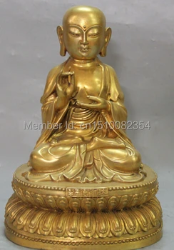 10" Chinese Buddhism Purple Bronze 24K Gold Seat Lotus Shakyamuni Buddha Statue
10" Chinese Buddhism Purple Bronze 24K Gold Seat Lotus Shakyamuni Buddha Statue