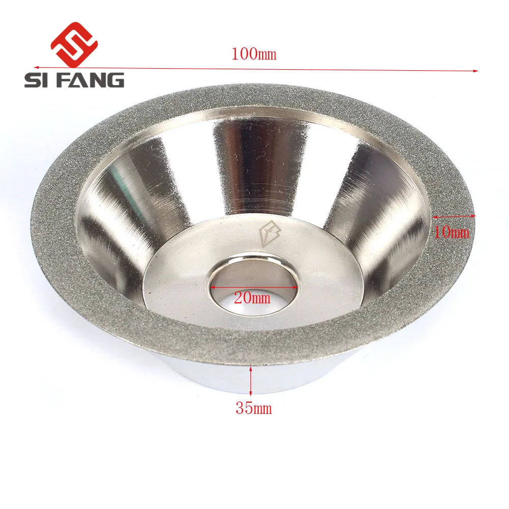 4" Bowl-Shape Electroplated Diamond Grinding Wheel 45 Degree For Metal Milling Sharpener Grinder Accessories
4" Bowl-Shape Electroplated Diamond Grinding Wheel 45 Degree For Metal Milling Sharpener Grinder Accessories