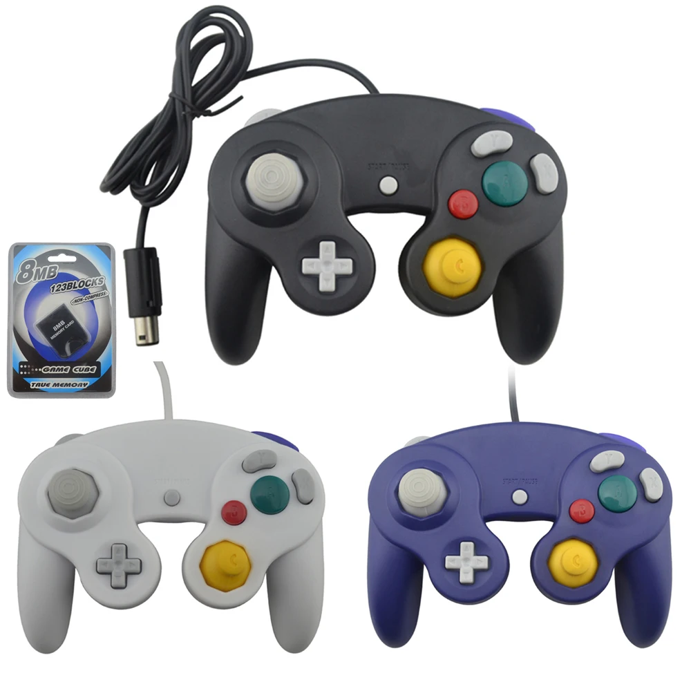 For N G-C gamepad One Button Wired Game Controller with 8MB Memory Card for Game-Cube for G-C for W-i-i Console
For N G-C gamepad One Button Wired Game Controller with 8MB Memory Card for Game-Cube for G-C for W-i-i Console
