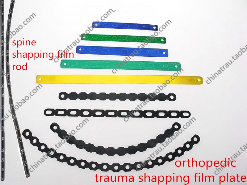 Medical orthopedic instrument trauma template bone plate spine rod aluminium model shapping film repeatable diaphragm Veterinary
Medical orthopedic instrument trauma template bone plate spine rod aluminium model shapping film repeatable diaphragm Veterinary