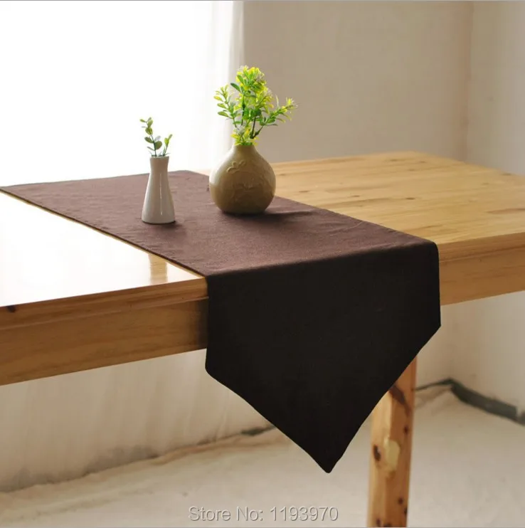 Solid Brown Color Cotton And Linen Table Runner Wedding Party Restaurant Home Table Decoration Cloth 8007ZQ
Solid Brown Color Cotton And Linen Table Runner Wedding Party Restaurant Home Table Decoration Cloth 8007ZQ