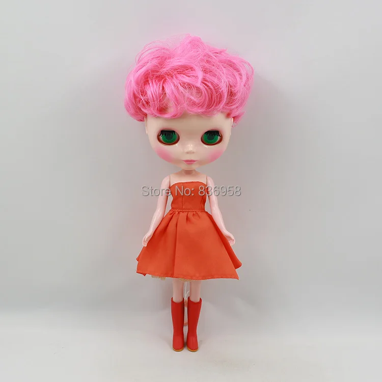 Nude Doll For Series No.70BL2369 PINK SHORT CURLY HAIR 
Nude Doll For Series No.70BL2369 PINK SHORT CURLY HAIR
