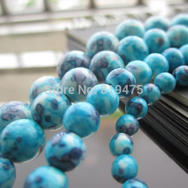 15.5" 4 6 8 10mm Stone Beads Rainbow Stone Mottled Bead Blue with black dots Fashion Jewelry accessoires
15.5" 4 6 8 10mm Stone Beads Rainbow Stone Mottled Bead Blue with black dots Fashion Jewelry accessoires