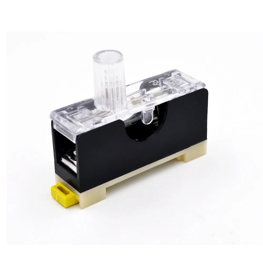 FS101 With 10A Glass fuse 6X30 6*30mm Fuse Socket With Indicator 6X30 Light DIN RAIL Mounted Fuse
FS101 With 10A Glass fuse 6X30 6*30mm Fuse Socket With Indicator 6X30 Light DIN RAIL Mounted Fuse