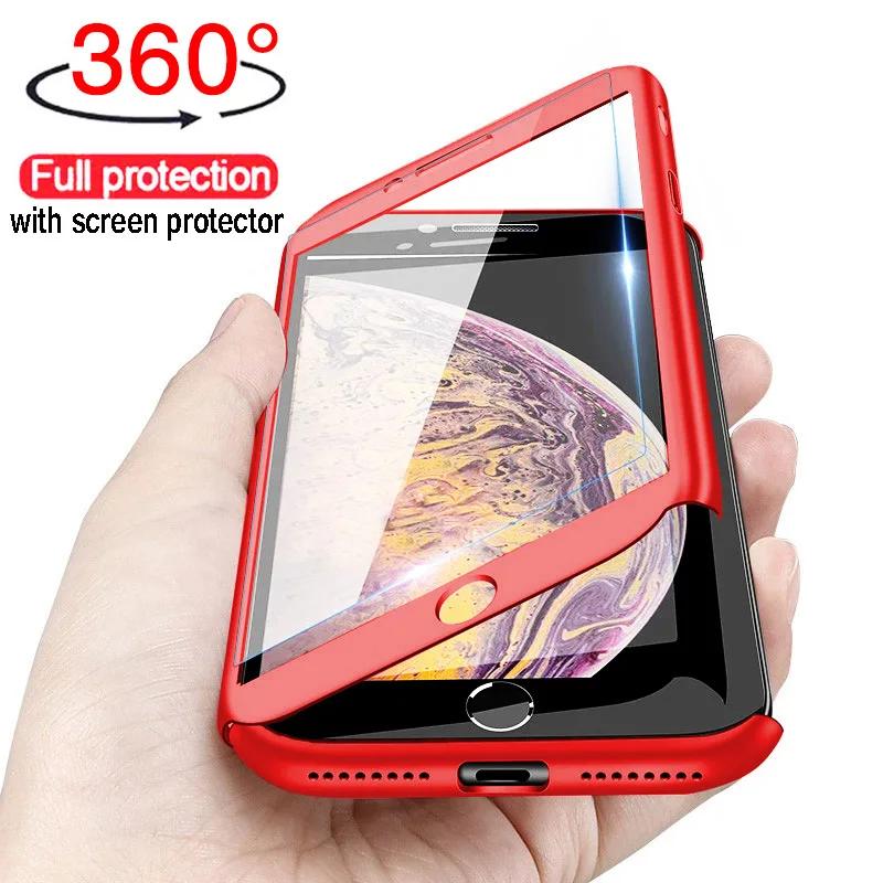 Luxury 360 Full Protective Phone Case For iPhone XS MAX XR X Full Cover For iPhone 6 6s 7 8 Plus Case 5 5S SE Case Cover Glass
Luxury 360 Full Protective Phone Case For iPhone XS MAX XR X Full Cover For iPhone 6 6s 7 8 Plus Case 5 5S SE Case Cover Glass