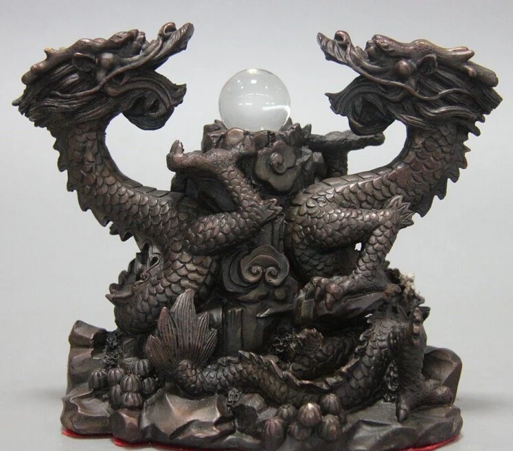 shitou 003232 China Palace Bronze Copper Fengshui Carved Two Dragon Play Bead Statue Sculpture discount 30% (C0324)
shitou 003232 China Palace Bronze Copper Fengshui Carved Two Dragon Play Bead Statue Sculpture discount 30% (C0324)