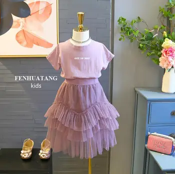 2019 new wholesale girls 2 pcs set ruffles vest t-shirt+ruffles skirt fashion summer girls suit 3-8t B720
2019 new wholesale girls 2 pcs set ruffles vest t-shirt+ruffles skirt fashion summer girls suit 3-8t B720