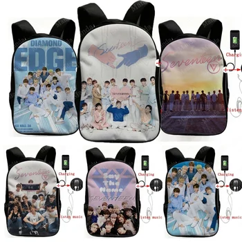 Beautiful Kpop Seventeen Knapsack Men Women Boys Girls School Bag Fashion USB Charging Backpack Laptop Rucksack for Teens
Beautiful Kpop Seventeen Knapsack Men Women Boys Girls School Bag Fashion USB Charging Backpack Laptop Rucksack for Teens