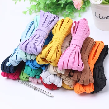 Colorful Elastic Bands 6mm Loose Rope Rubber Band Line Spandex Ribbon Sewing Lace Trim Waist Band Garment Accessory 5meter
Colorful Elastic Bands 6mm Loose Rope Rubber Band Line Spandex Ribbon Sewing Lace Trim Waist Band Garment Accessory 5meter