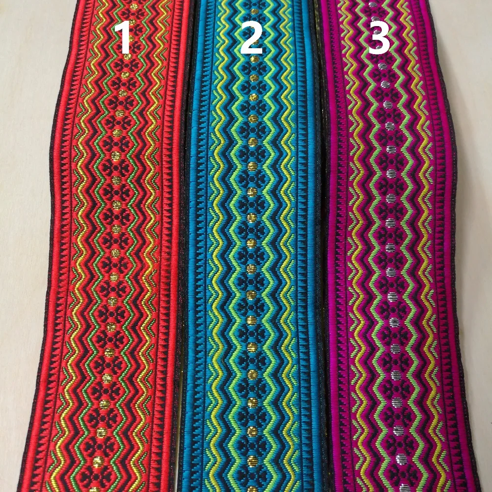 5cm 50mm 2' Colorful Red Blue Pink Filigree Zigzag Waved Trim Ethnic Costume Curtain Laciness National Jacquard Ribbon Webbing
5cm 50mm 2' Colorful Red Blue Pink Filigree Zigzag Waved Trim Ethnic Costume Curtain Laciness National Jacquard Ribbon Webbing