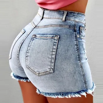 Women's Fringed High Waist Bodycon Denim Shorts Plus Size Ripped Hole Tassel Femme Short Jeans 2020 Summer Casual Female Shorts
Women's Fringed High Waist Bodycon Denim Shorts Plus Size Ripped Hole Tassel Femme Short Jeans 2020 Summer Casual Female Shorts