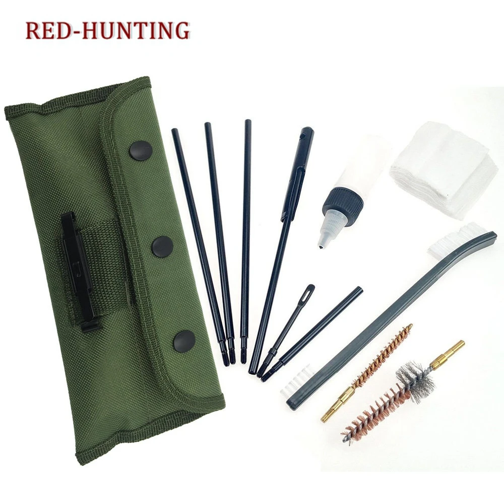 Tactical Hunting Rifle Gun Cleaning Kit Cleaning Rod For .22 22LR .223 556 Rifle Green Bag
Tactical Hunting Rifle Gun Cleaning Kit Cleaning Rod For .22 22LR .223 556 Rifle Green Bag