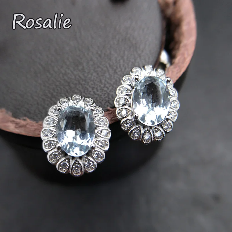 Rosalie,100% natural Brazil Aquamarine oval 5*7mm gemstone earring in 925 sterling silver for girls gift birthday party with box
Rosalie,100% natural Brazil Aquamarine oval 5*7mm gemstone earring in 925 sterling silver for girls gift birthday party with box