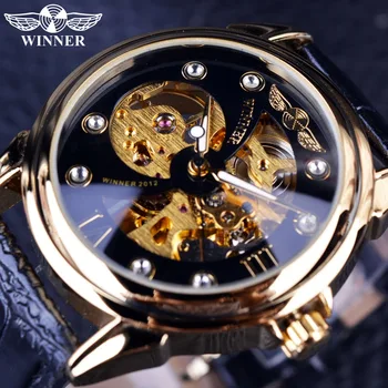 Winner Fashion Casual Skeleton Designer Mens Watches Top Brand Luxury Mechanical Automatic Golden Watch Clock Men Wristwatch
Winner Fashion Casual Skeleton Designer Mens Watches Top Brand Luxury Mechanical Automatic Golden Watch Clock Men Wristwatch