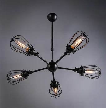 Retro Style Loft Industrial Pendant Light Scalable 5 Lamp Metal Edison Bulb Light Fixture Coffee Shop Bar Art Deco Lighting
Retro Style Loft Industrial Pendant Light Scalable 5 Lamp Metal Edison Bulb Light Fixture Coffee Shop Bar Art Deco Lighting