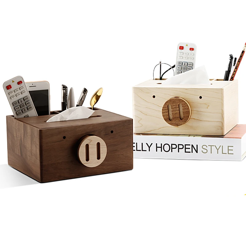 Cute big nose pig handmade wooden tissue box Brief pastoral maple black walnut wooden office home storage box
Cute big nose pig handmade wooden tissue box Brief pastoral maple black walnut wooden office home storage box