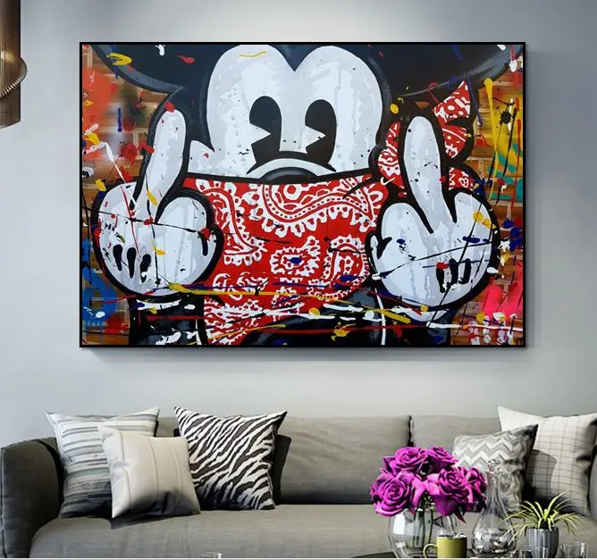 hand painted graffiti pop art alec cartons on canvas painting good for bar decoration
hand painted graffiti pop art alec cartons on canvas painting good for bar decoration