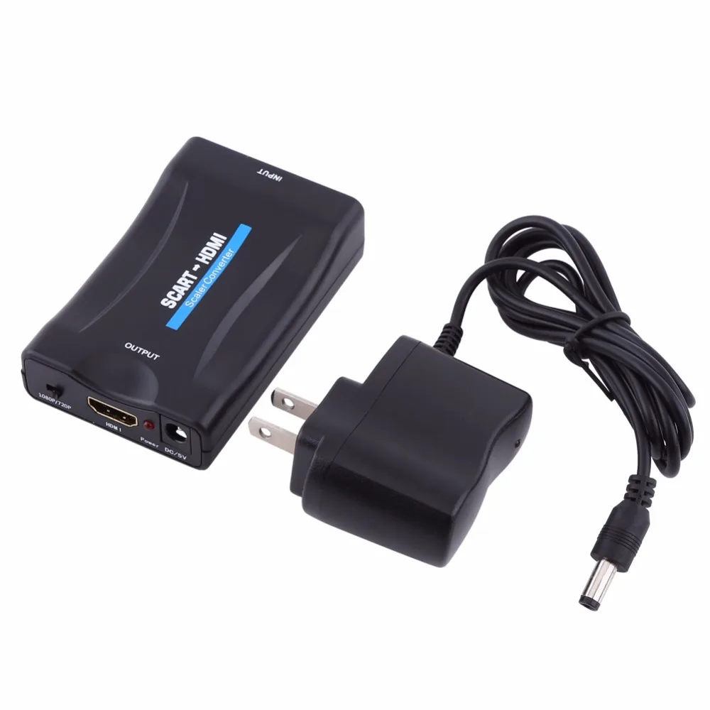 1080P SCART To HDMI Converter Video Audio Signal Adapter HD With Charging Adapter
1080P SCART To HDMI Converter Video Audio Signal Adapter HD With Charging Adapter