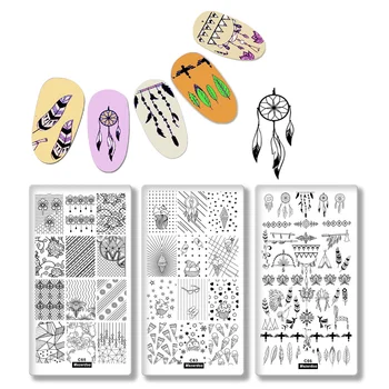 3Pc Nail Stamping Template Set Indian Dreamcatcher feather Stamping Plates Stencil Bow and arrow Design DIY Nail Art Image Plate
3Pc Nail Stamping Template Set Indian Dreamcatcher feather Stamping Plates Stencil Bow and arrow Design DIY Nail Art Image Plate