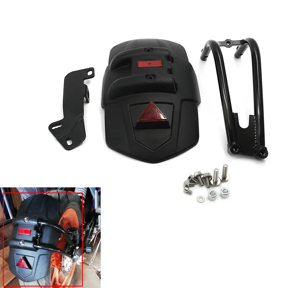 Motorcycle Rear Fender Mudguard License plate Light Holder Support For KTM Duke 200 390 Duke200 DUKE390 2017 2018 17 18 Black
Motorcycle Rear Fender Mudguard License plate Light Holder Support For KTM Duke 200 390 Duke200 DUKE390 2017 2018 17 18 Black