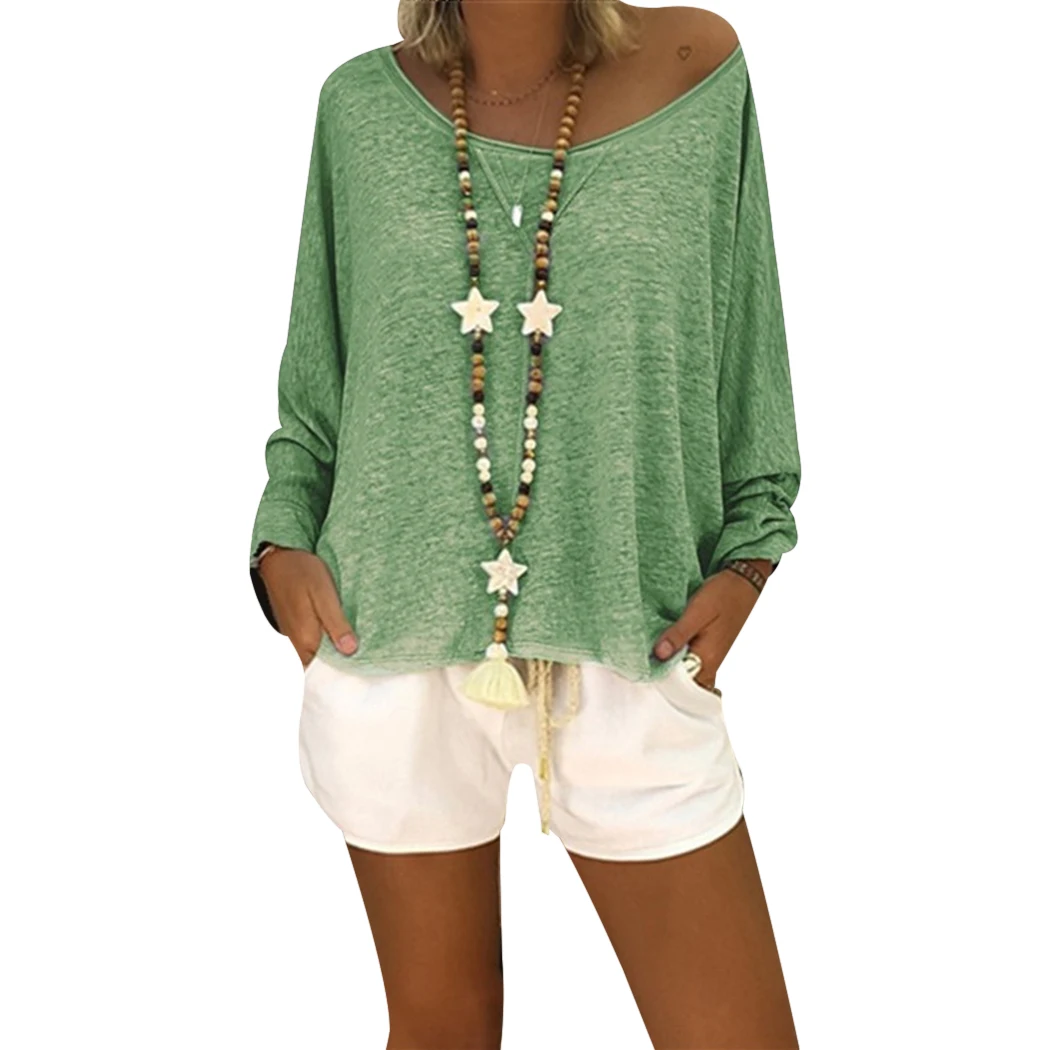 Casual Loose Baggy Ladies Blouse Tops 4XL Plus Szie Women Fashion Off Shoulder Long Sleeve Cotton Soft Tee Shirt Blusas Mujer
Casual Loose Baggy Ladies Blouse Tops 4XL Plus Szie Women Fashion Off Shoulder Long Sleeve Cotton Soft Tee Shirt Blusas Mujer