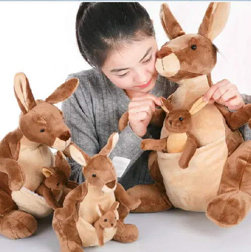 candice guo! New arrival plush toy brown Kangaroo Mother & son soft stuffed doll Parent child birthday gift 1pc
candice guo! New arrival plush toy brown Kangaroo Mother & son soft stuffed doll Parent child birthday gift 1pc