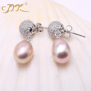 JYX Drop Earring Silver 925 Jewelry Lavender Freshwater Pearl Dangle Earrings-Selected Big Size 9.5*12.5mm Oval-Shape Pearl
JYX Drop Earring Silver 925 Jewelry Lavender Freshwater Pearl Dangle Earrings-Selected Big Size 9.5*12.5mm Oval-Shape Pearl