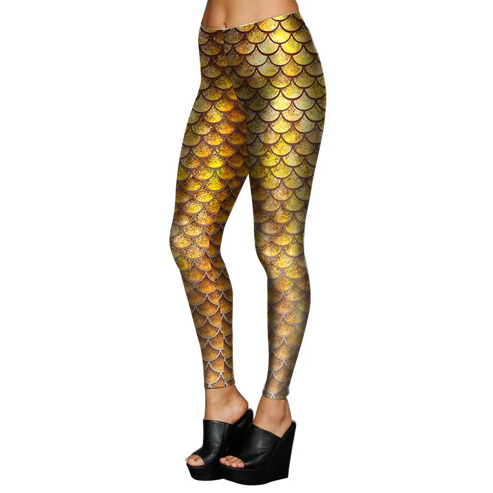 2017 Fall winter Plus size Gold YELLOW Mermaid scales Print Stretchy Gym Yoga Leggings Fitness outfit jegging Tight Pant legging
2017 Fall winter Plus size Gold YELLOW Mermaid scales Print Stretchy Gym Yoga Leggings Fitness outfit jegging Tight Pant legging
