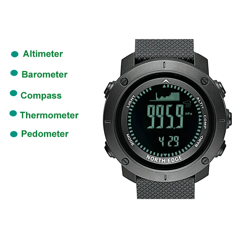 Outdoor Sport Waterproof 50M Men Smart Watches Digitale LED Altimeter Barometer Stopwatch Thermometer Alarm Clock Watch
Outdoor Sport Waterproof 50M Men Smart Watches Digitale LED Altimeter Barometer Stopwatch Thermometer Alarm Clock Watch