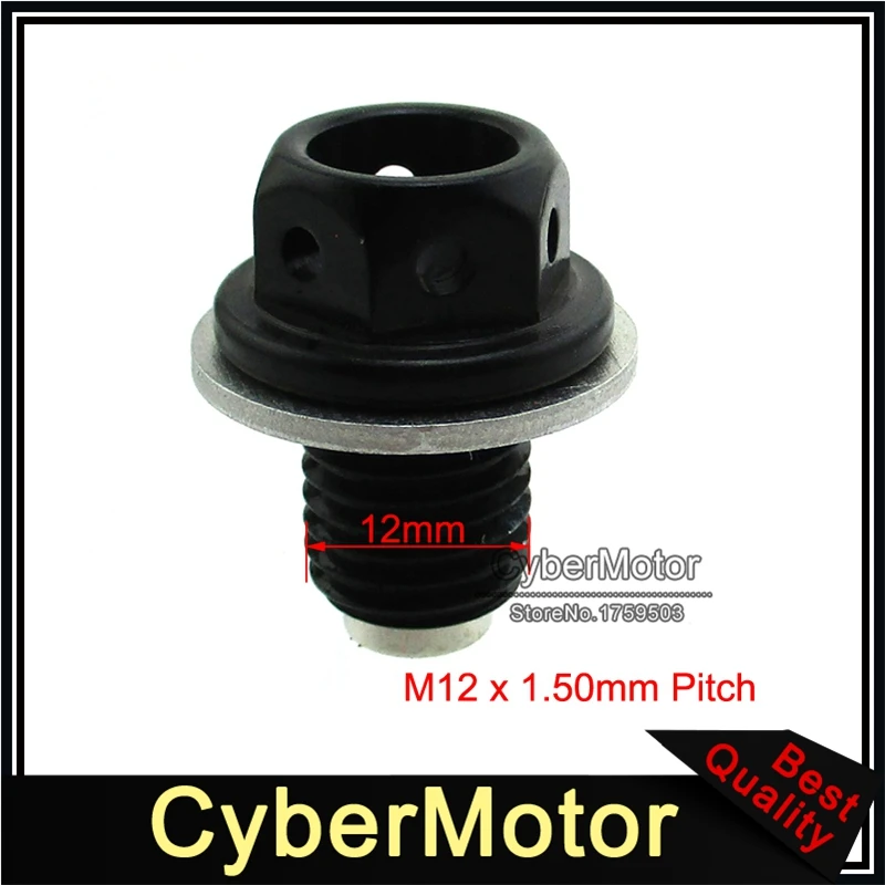 M12 x 1.50mm Pitch Magnetic Oil Drain Bolt Plug Screw For 50cc 70cc 90cc 110cc 125cc Pit Monkey Bike ATV Quad CRF50 XR50 ATC70
M12 x 1.50mm Pitch Magnetic Oil Drain Bolt Plug Screw For 50cc 70cc 90cc 110cc 125cc Pit Monkey Bike ATV Quad CRF50 XR50 ATC70